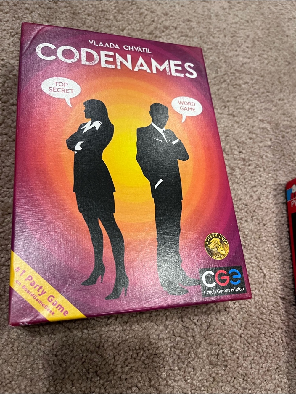 Codenames Party Word Game - Pink/Orange Box -